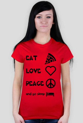 koszulka eat,love,peace