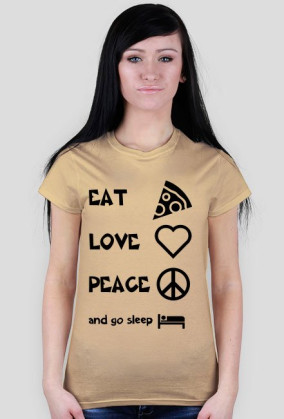 koszulka eat,love,peace