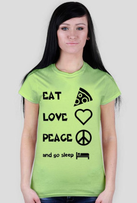 koszulka eat,love,peace