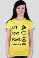 koszulka eat,love,peace