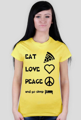 koszulka eat,love,peace