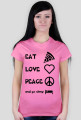 koszulka eat,love,peace