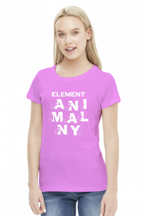 Element animalny koszulka damska