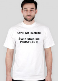 Ctrl+Alt+Delete - koszulka informatyka