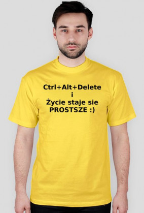 Ctrl+Alt+Delete - koszulka informatyka