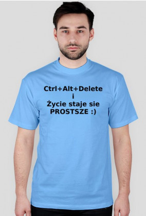 Ctrl+Alt+Delete - koszulka informatyka