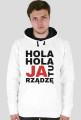 Bluza JA TU RZĄDZĘ czarny kaptur
