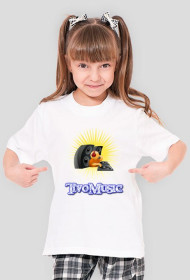 Biały t-shirt dziecięcy - TivoMusic