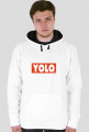 Bluza YOLO czarny kaptur