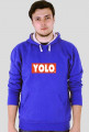 Bluza YOLO czarny kaptur