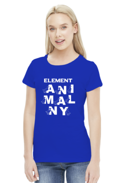Element animalny koszulka damska