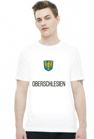 Oberschlesien - małe godło (t-shirt) ciemna grafika