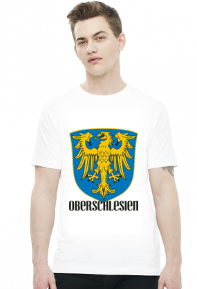 Oberschlesien - duże godło (t-shirt) ciemna grafika