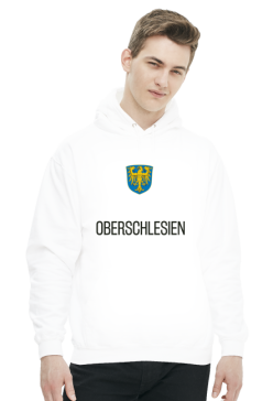 Oberschlesien - małe godło (bluza z kapturem) ciemna grafika