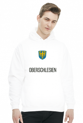 Oberschlesien - małe godło (bluza z kapturem) ciemna grafika
