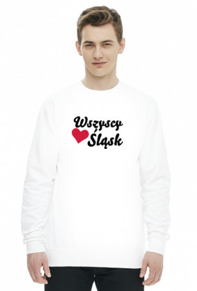Wszyscy kochają Śląsk (bluza) ciemna grafika