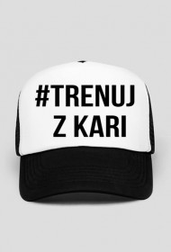 czapka z daszkiem z napisem #TRENUJ Z KARI