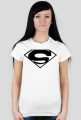 Damska koszulka z nadrukiem symbolu Superman