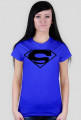 Damska koszulka z nadrukiem symbolu Superman