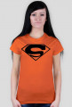 Damska koszulka z nadrukiem symbolu Superman