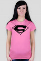 Damska koszulka z nadrukiem symbolu Superman
