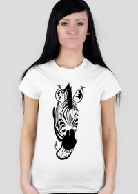 Koszulka z nadrukiem zebry