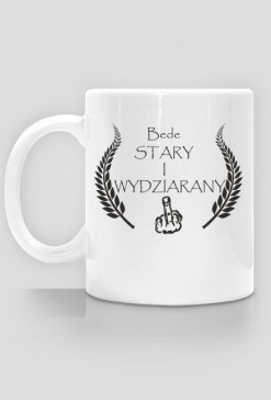 Kubek stary wydziarany