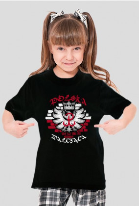 Koszulka dla dziewczynki - Polska Walcząca. Pada