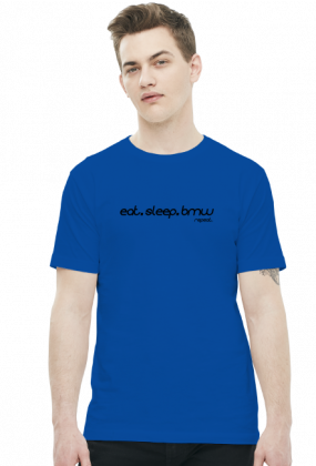 Eat Sleep BMW v3 (t-shirt) ciemna grafika