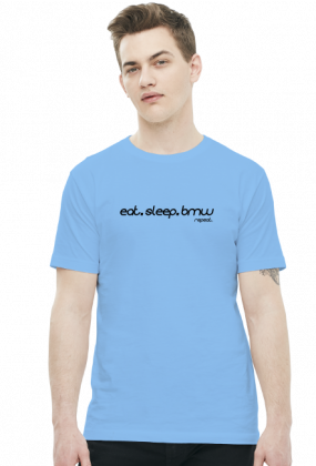Eat Sleep BMW v3 (t-shirt) ciemna grafika