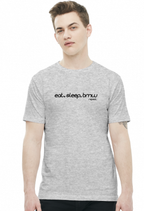 Eat Sleep BMW v3 (t-shirt) ciemna grafika