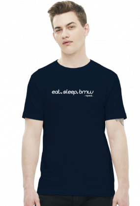 Eat Sleep BMW v3 (t-shirt) jasna grafika