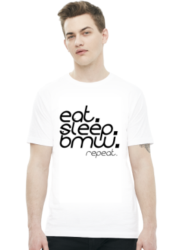 Eat Sleep BMW v4 (t-shirt) ciemna grafika