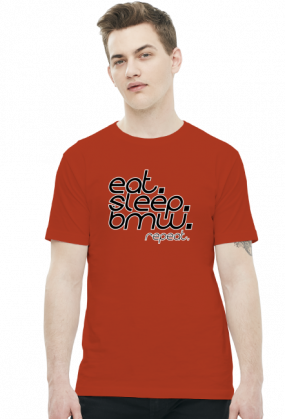 Eat Sleep BMW v4 (t-shirt) ciemna grafika