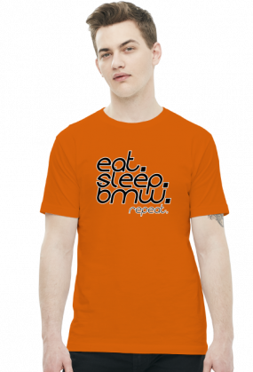 Eat Sleep BMW v4 (t-shirt) ciemna grafika