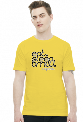 Eat Sleep BMW v4 (t-shirt) ciemna grafika