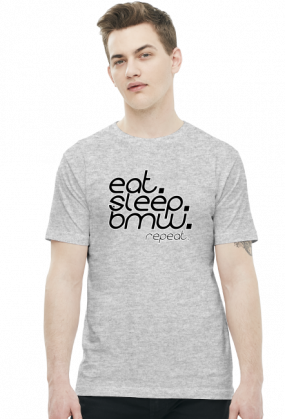 Eat Sleep BMW v4 (t-shirt) ciemna grafika