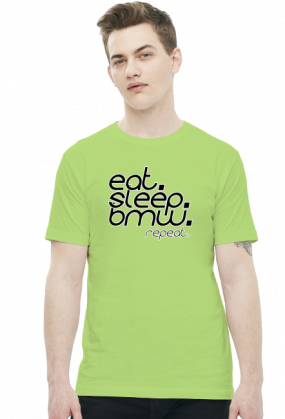 Eat Sleep BMW v4 (t-shirt) ciemna grafika