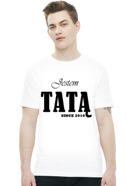 Koszulka dla taty - Jestem Tatą since 2012 - Dzień Taty - STYLOWAKOSZULA.CUPSELL.PL – KOSZULKI I KUBKI NA PREZENT, NIETYPOWE I SMIESZNE KOSZULKI