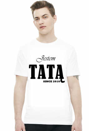 Koszulka dla taty - Jestem Tatą since 2012 - Dzień Taty - STYLOWAKOSZULA.CUPSELL.PL – KOSZULKI I KUBKI NA PREZENT, NIETYPOWE I SMIESZNE KOSZULKI