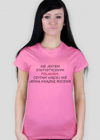 Koszulka damska "Nie jestem statystycznym Polakiem..."