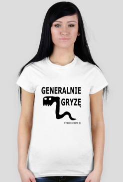 Generalnie gryzę - koszulka damska ryjoo