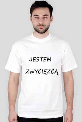 Jestem zwycięzcą (męski biały)