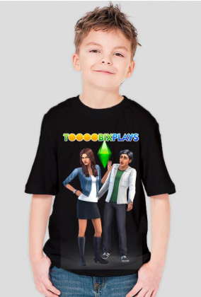 Koszulka The Sims 4 ToooobixPlays CZARNA