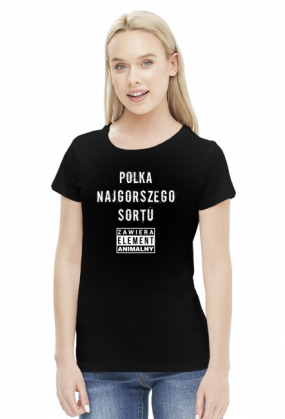 Koszulka Polka najgorszego sortu, zawiera element animalny
