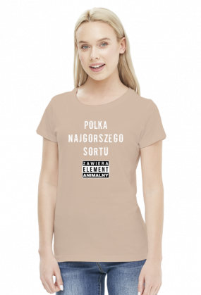 Koszulka Polka najgorszego sortu, zawiera element animalny