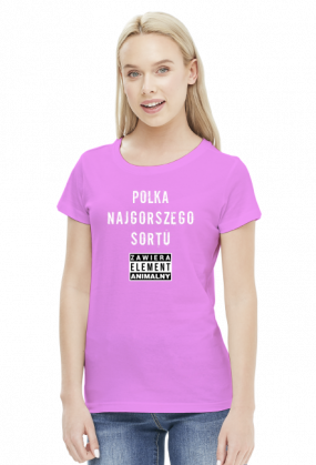 Koszulka Polka najgorszego sortu, zawiera element animalny