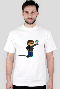 KOSZULKA PrzeMiXDD MINECRAFT BIAŁA-T-SHIRT MĘSKI