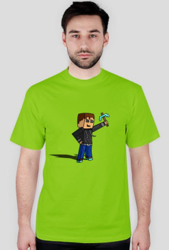 KOSZULKA PrzeMiXDD MINECRAFT ZIELONA-T-SHIRT MĘSKI
