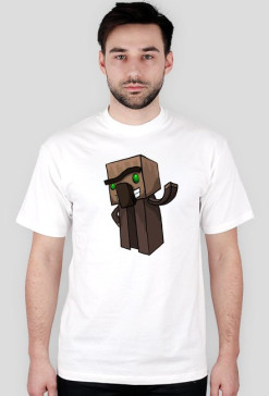 KOSZULKA PrzeMiXDD MINECRAFT BIAŁA VILLAGER-T-SHIRT MĘSKI